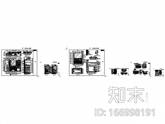 现代高档酒店卫生间节点详图CAD图块下载施工图下载【ID:166998191】