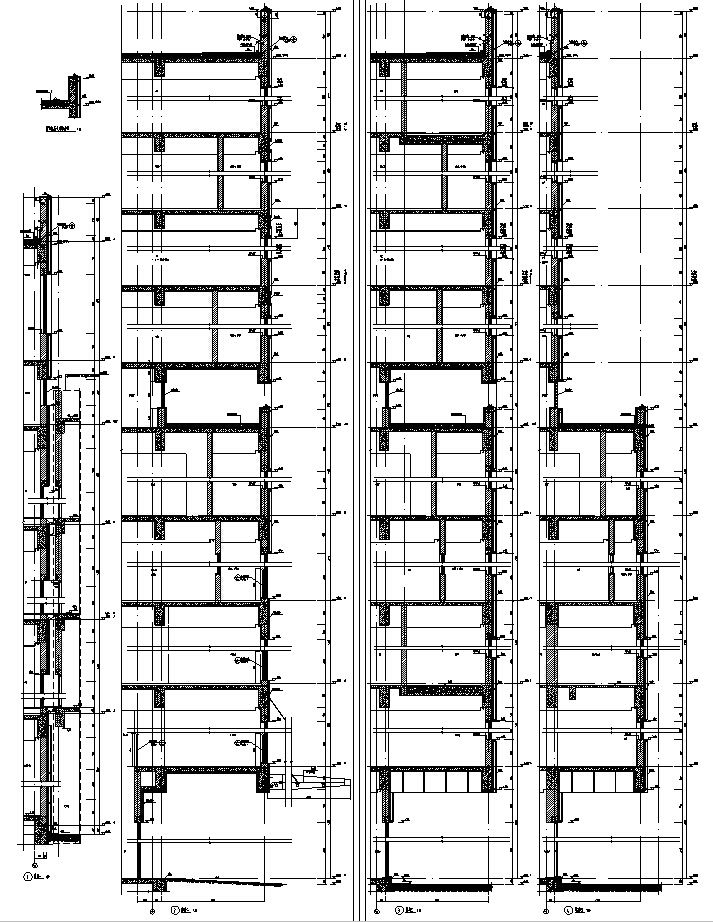 [湖南]高层框架结构市级医院综合楼建筑施工图（16年含水...施工图下载【ID:151579186】