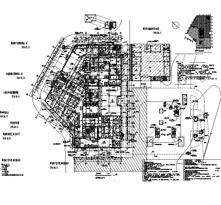 [湖南]高层框架结构市级医院综合楼建筑施工图（16年含水...施工图下载【ID:151579186】