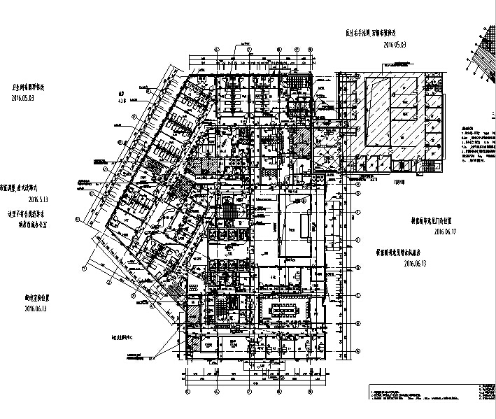 [湖南]高层框架结构市级医院综合楼建筑施工图（16年含水...施工图下载【ID:151579186】