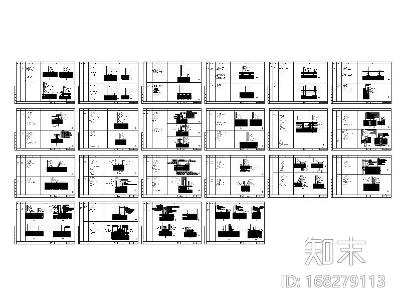 400套通用节点cad施工图下载【ID:168279113】