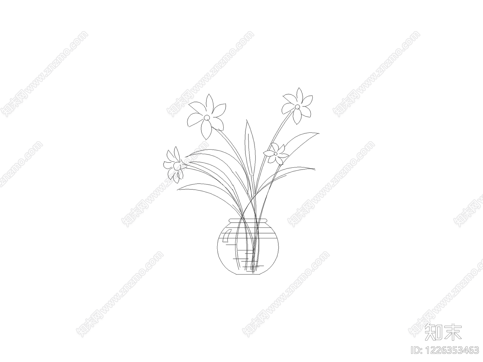 现代摆件CAD图纸