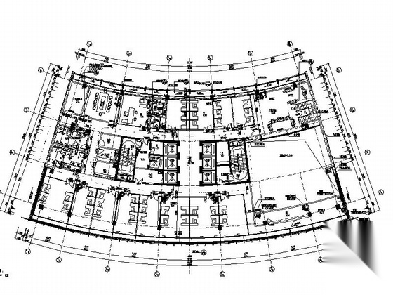 [杭州]26层玻璃幕墙市民中心建筑设计施工图（含效果图）施工图下载【ID:166068143】