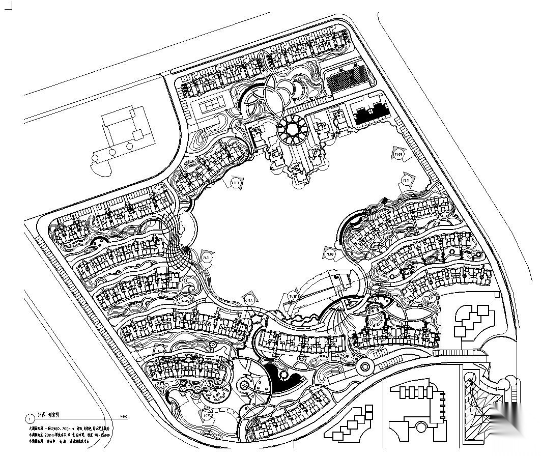 [天津]天津顺池蓝水园居住区全套景观施工图设计（包含C...施工图下载【ID:161069191】