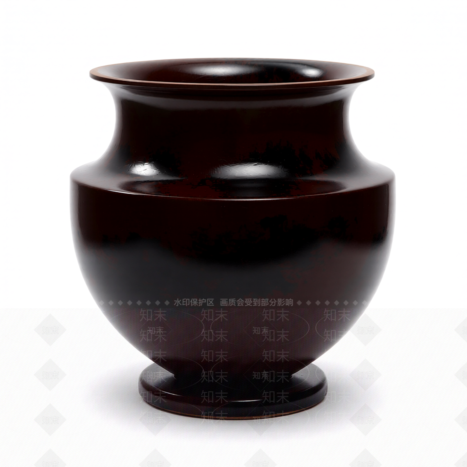 深色装饰花瓶3D模型下载【ID:1206198582】