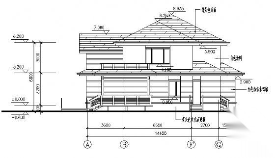 某别墅建筑方案图A3户型施工图下载【ID:149924100】