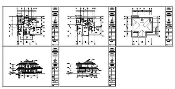 某别墅建筑方案图A3户型施工图下载【ID:149924100】