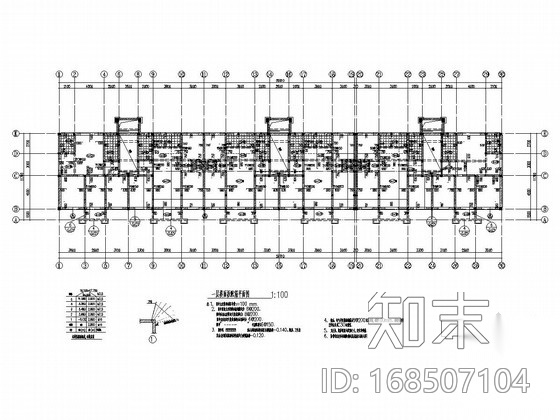 [山东]地上六层砌体结构住宅楼结构施工图cad施工图下载【ID:168507104】