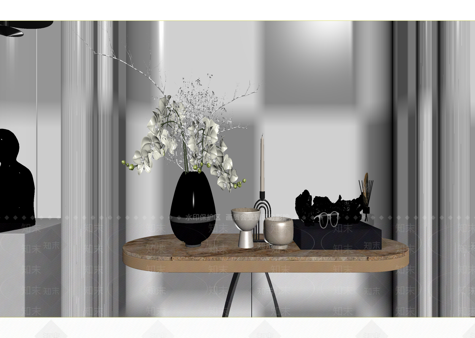 意式摆件组合3D模型下载【ID:1215195919】