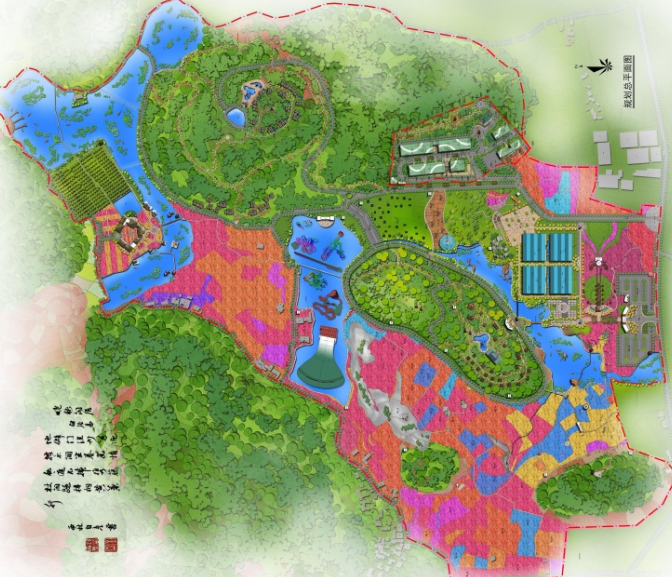 遵义龙坪玫瑰创意生态产业园规划设计方案cad施工图下载【ID:165153159】
