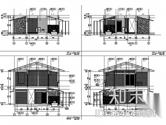 [天津]日式风情主题温泉会所室内CAD施工图（含方案）施工图下载【ID:164845151】