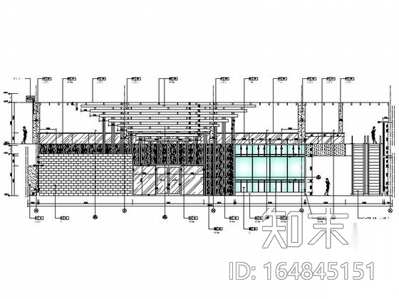 [天津]日式风情主题温泉会所室内CAD施工图（含方案）施工图下载【ID:164845151】