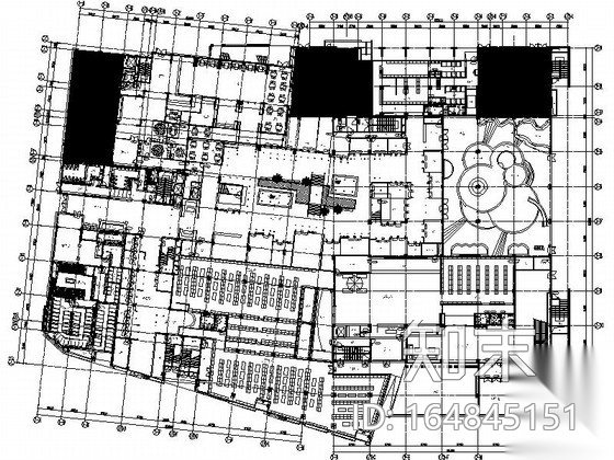 [天津]日式风情主题温泉会所室内CAD施工图（含方案）施工图下载【ID:164845151】