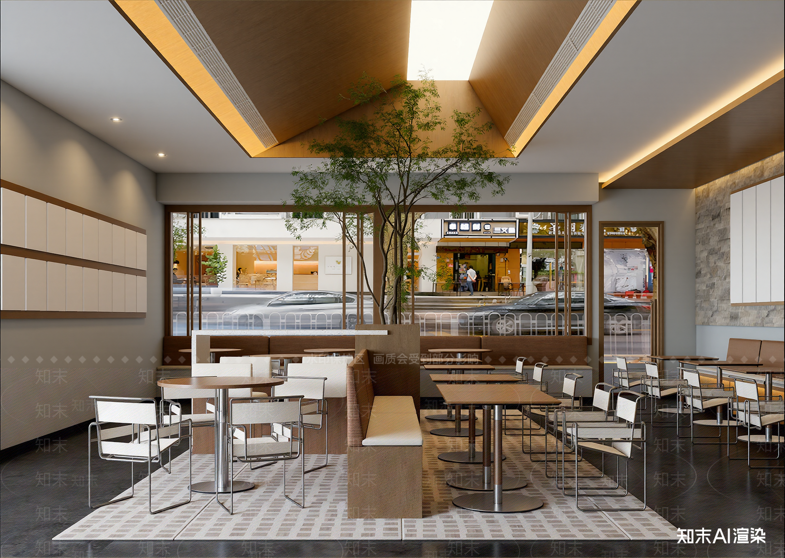 禅意咖啡厅3D模型下载【ID:1215040665】