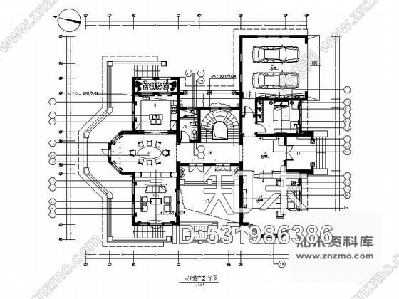 施工图杭州某森林公园欧式双层别墅室内装饰竣工图含效果cad施工图下载【ID:531986386】