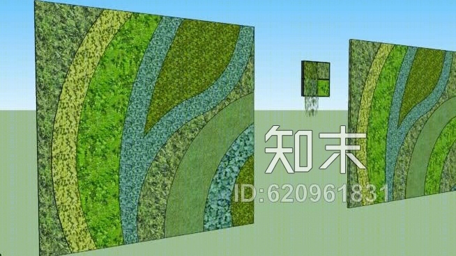 悬挂花园SU模型下载【ID:620961831】