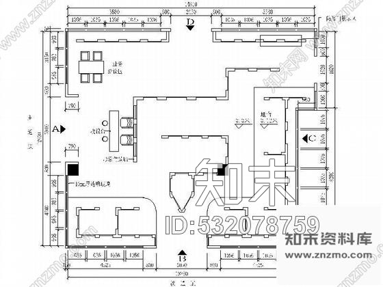 施工图大型实木门专卖店设计图含效果施工图下载【ID:532078759】