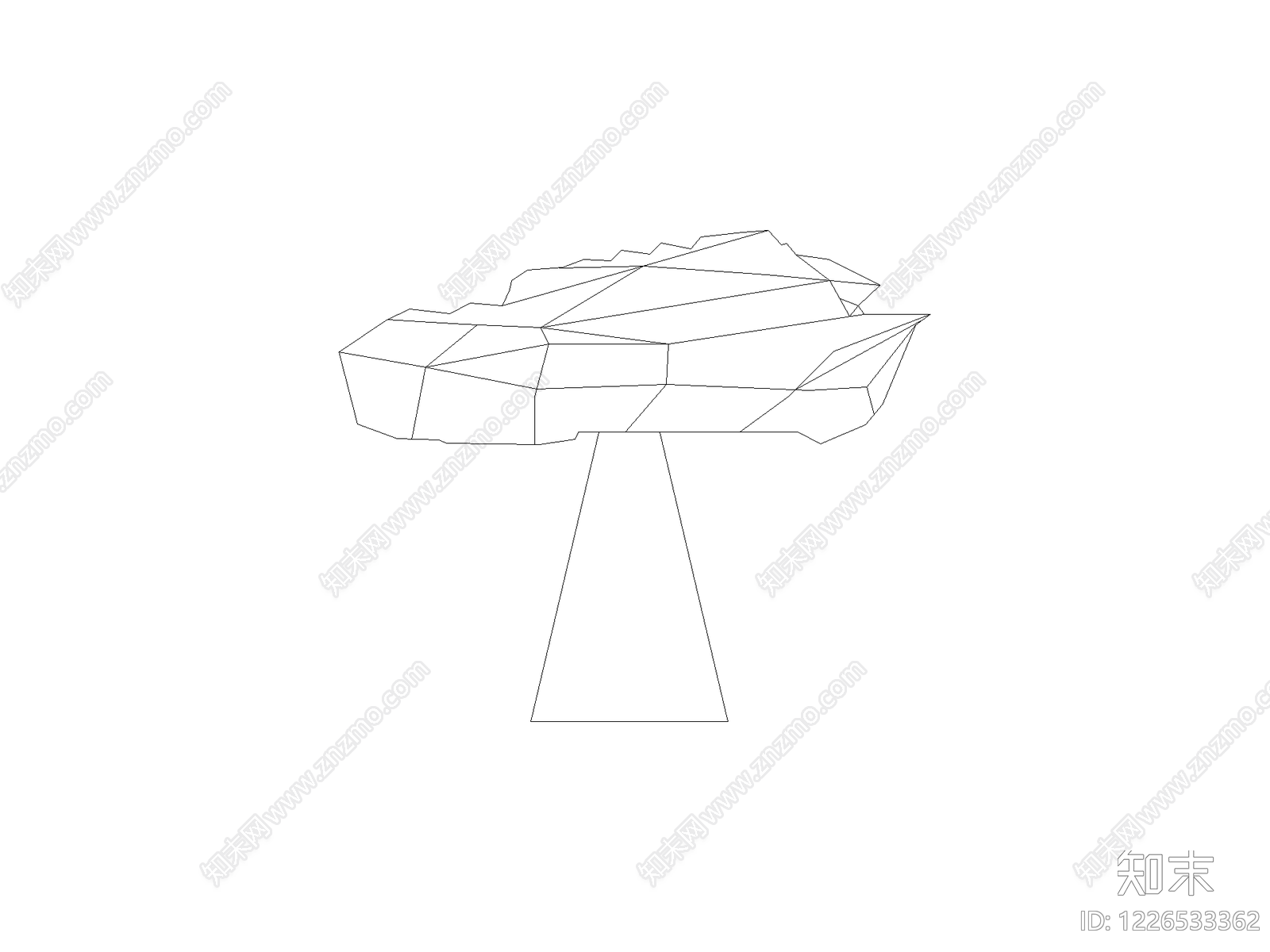 现代桌子CAD图纸