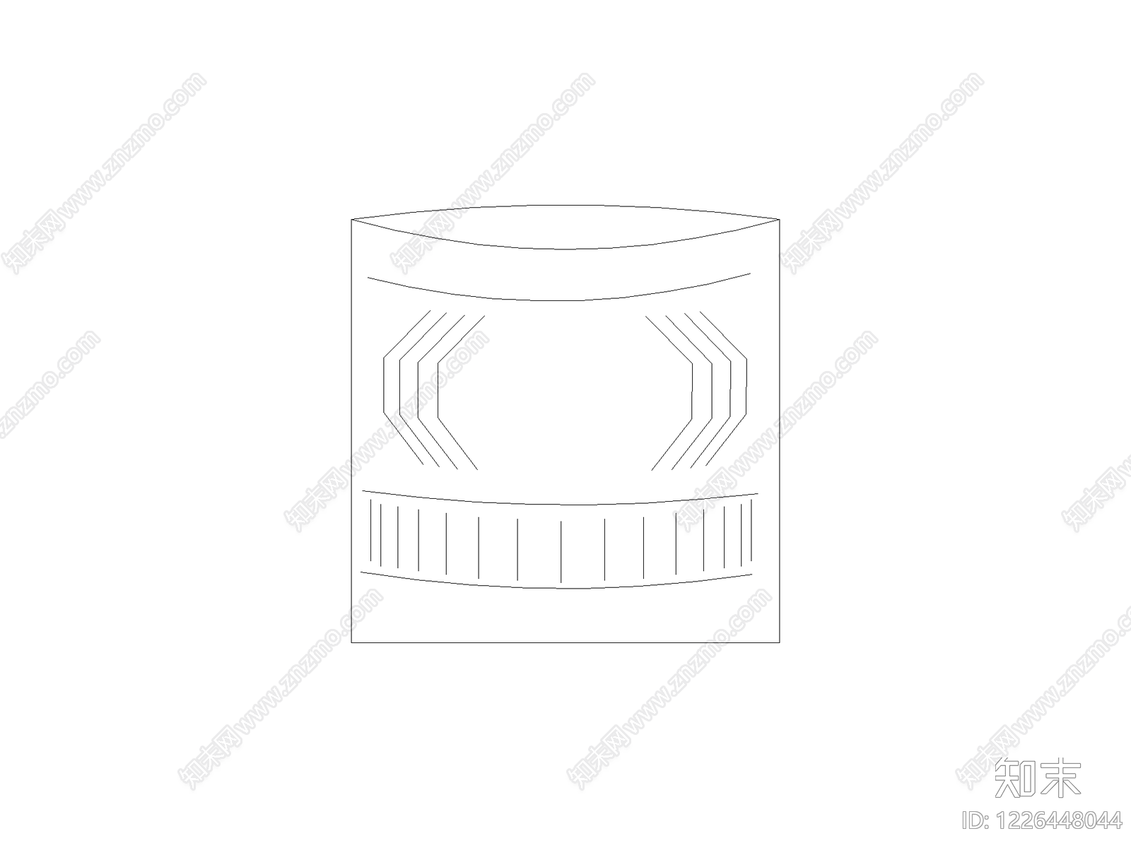 摆件cad施工图下载【ID:1226448044】