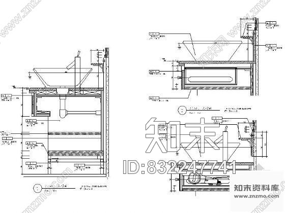 图块/节点标准卫生间洗面台盆详图cad施工图下载【ID:832247741】