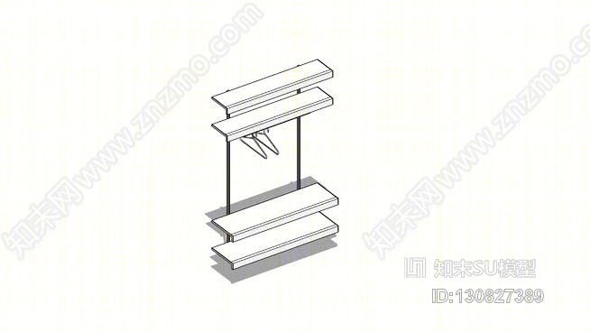 论衣柜搁置系统4SU模型下载【ID:130827389】
