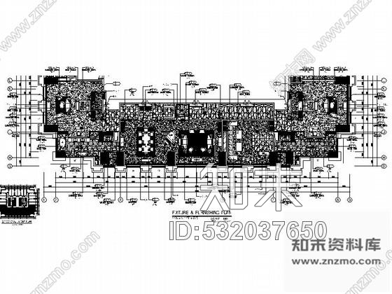 施工图广东某豪华商务酒店总统套房室内装修施工图cad施工图下载【ID:532037650】