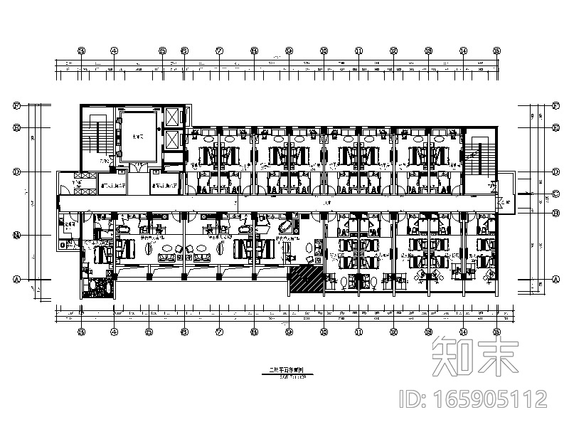 [福建]福州某教育酒店设计CAD施工图（含效果图，实景...cad施工图下载【ID:165905112】