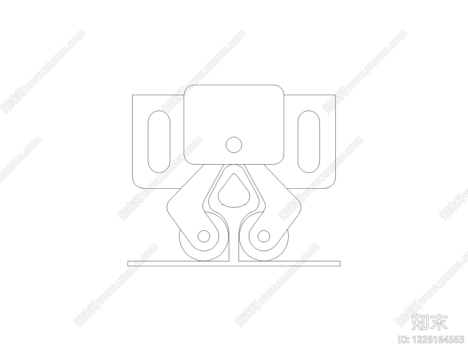 现代五金管件CAD图纸