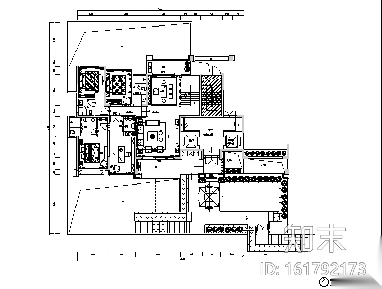 [江西]中式南康刘府别墅设计施工图（附效果图）cad施工图下载【ID:161792173】