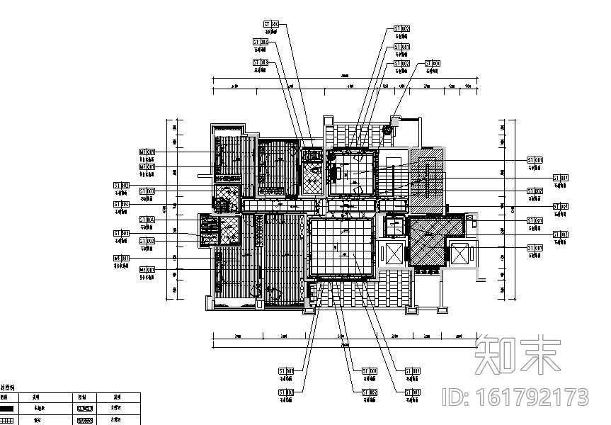 [江西]中式南康刘府别墅设计施工图（附效果图）cad施工图下载【ID:161792173】