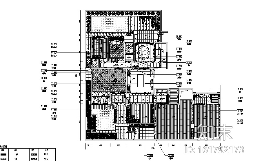 [江西]中式南康刘府别墅设计施工图（附效果图）cad施工图下载【ID:161792173】