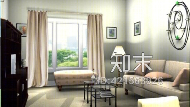 客厅SU模型下载【ID:421563926】
