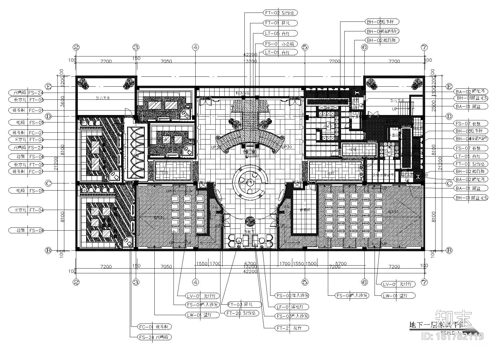 [哈尔滨]蓝湾半岛会所室内施工图+效果图cad施工图下载【ID:161782119】