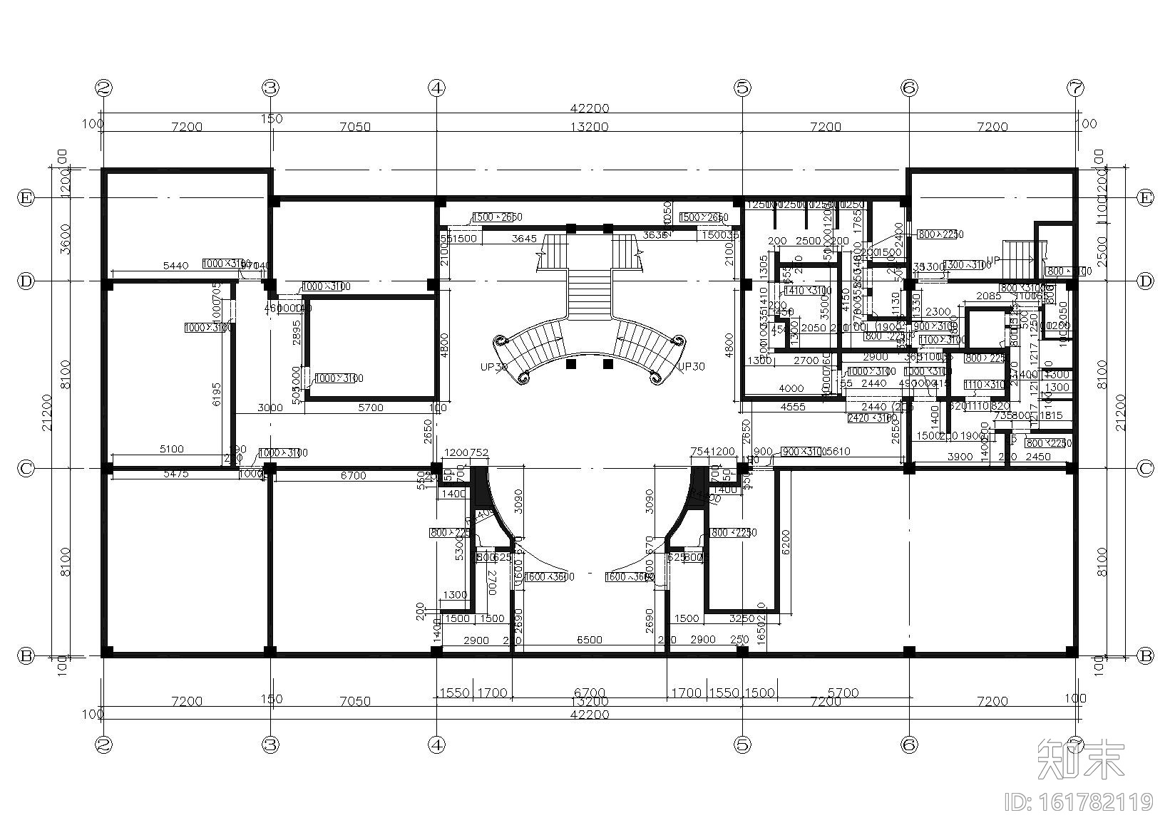 [哈尔滨]蓝湾半岛会所室内施工图+效果图cad施工图下载【ID:161782119】