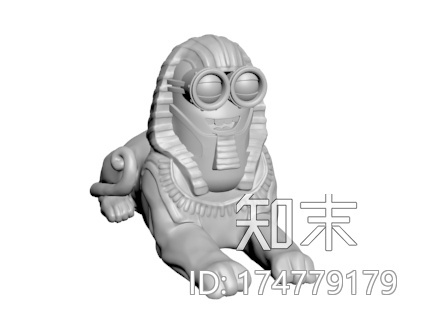 小黄人狮身人面像3d打印模型下载【ID:174779179】