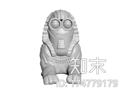 小黄人狮身人面像3d打印模型下载【ID:174779179】