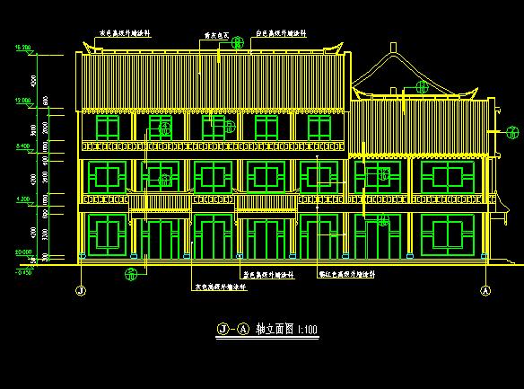 仿古清式公建建筑图施工图下载【ID:166224189】