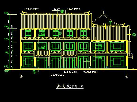 仿古清式公建建筑图施工图下载【ID:149559149】