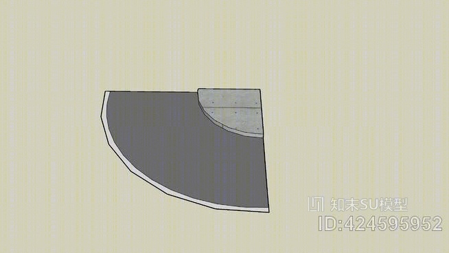 道路转角SU模型下载【ID:424595952】