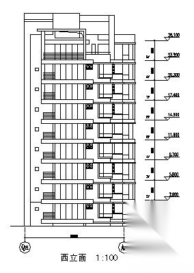 杭州清水湾某住宅1号楼建筑方案图cad施工图下载【ID:149845140】