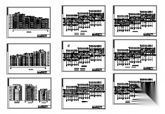 杭州清水湾某住宅1号楼建筑方案图cad施工图下载【ID:149845140】