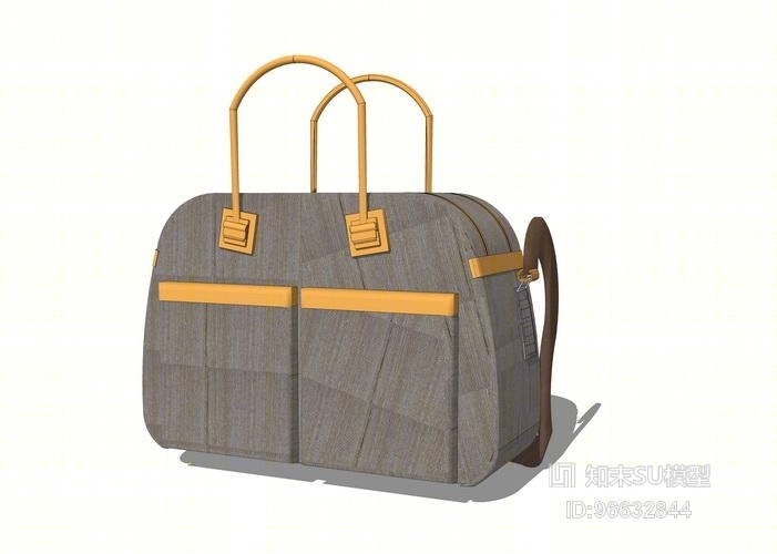 女士手提包斜挎包SU模型下载【ID:96632844】