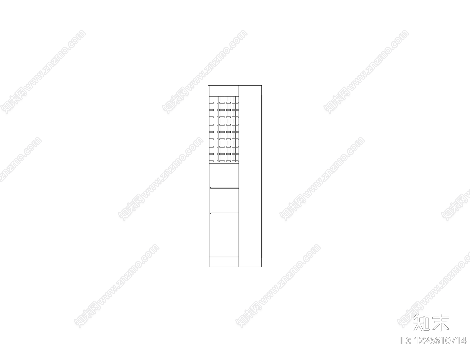 柜子cad施工图下载【ID:1226610714】