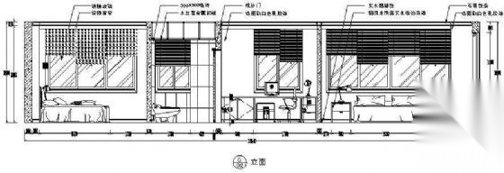 某宾馆套房装修图cad施工图下载【ID:160504120】