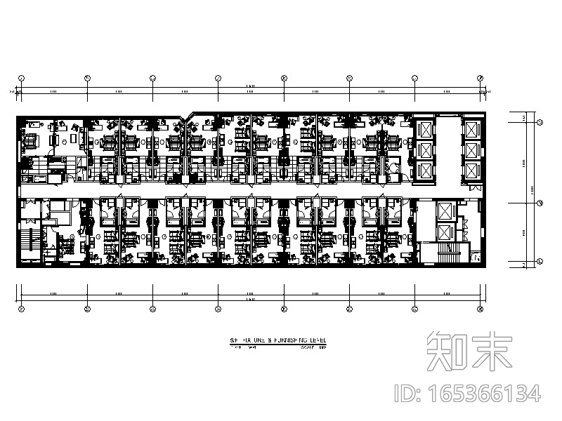 [北京]全套五星级商务酒店设计CAD施工图（含效果图）施工图下载【ID:165366134】