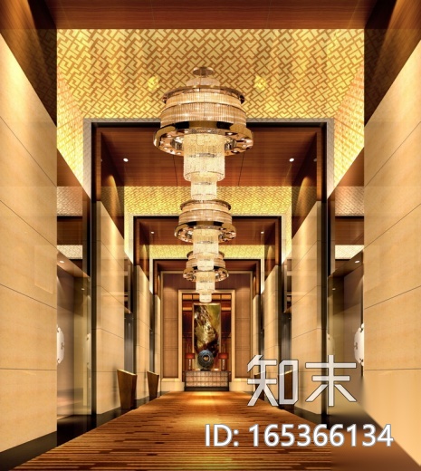 [北京]全套五星级商务酒店设计CAD施工图（含效果图）施工图下载【ID:165366134】