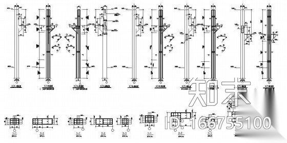 某框架牛腿大样图cad施工图下载【ID:166755100】