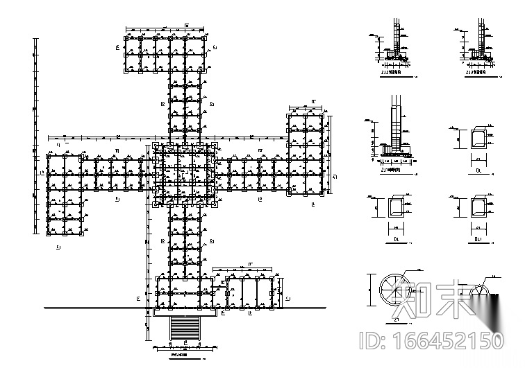 罗汉堂建筑设计施工图cad施工图下载【ID:166452150】