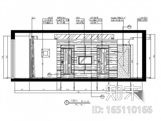 [常州]现代风格一居室样板间装修图（含方案）cad施工图下载【ID:165110166】