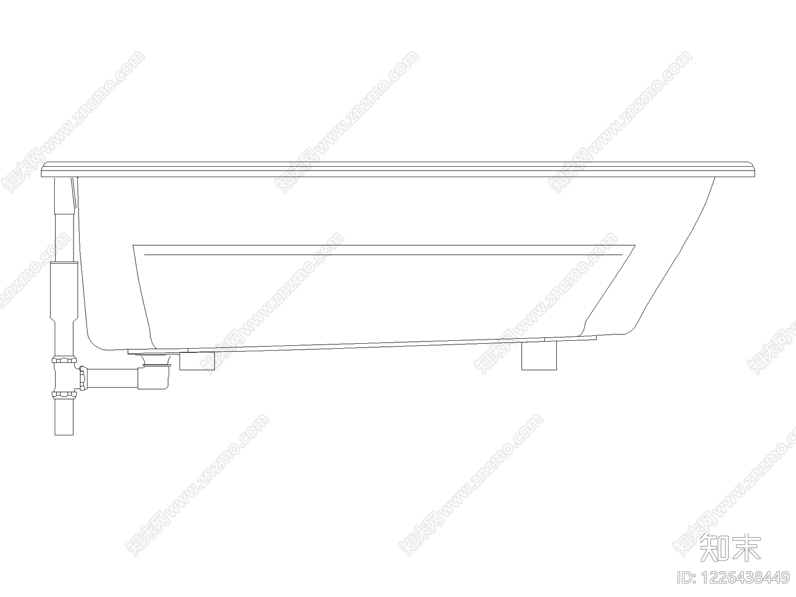 卫浴设施cad施工图下载【ID:1226438449】